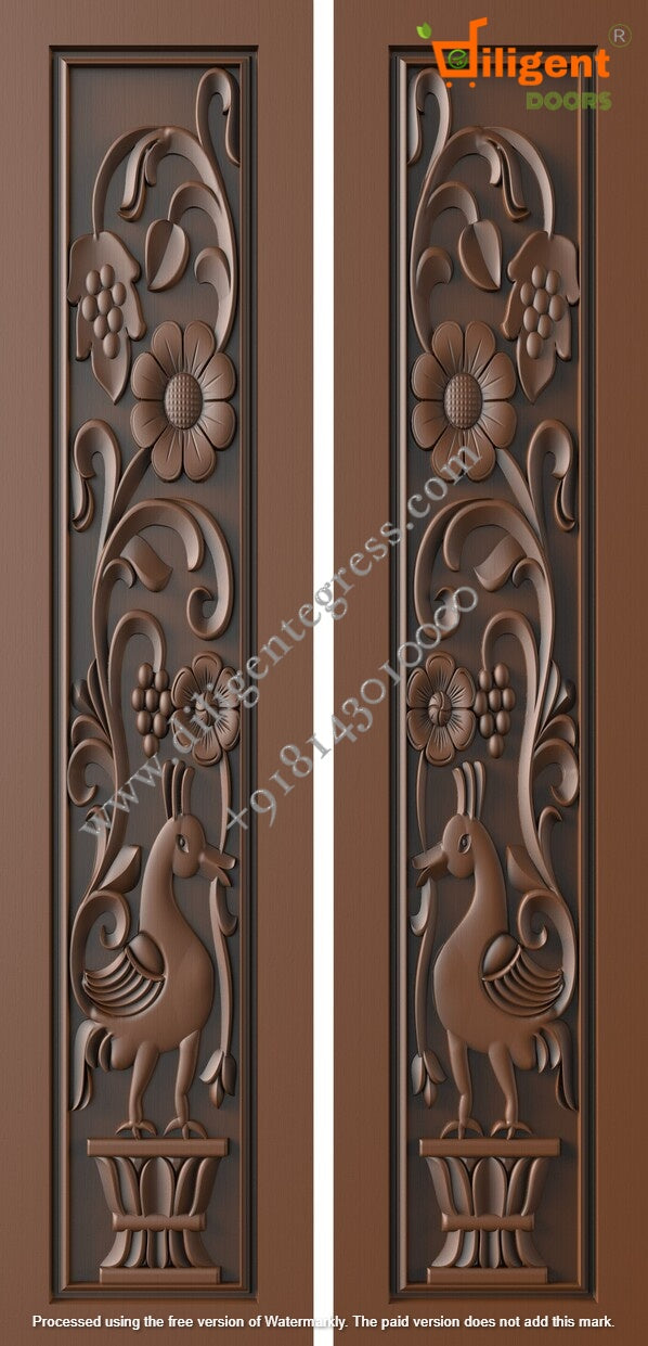 DEPL LDD 34 Teakwood carving door- Double
