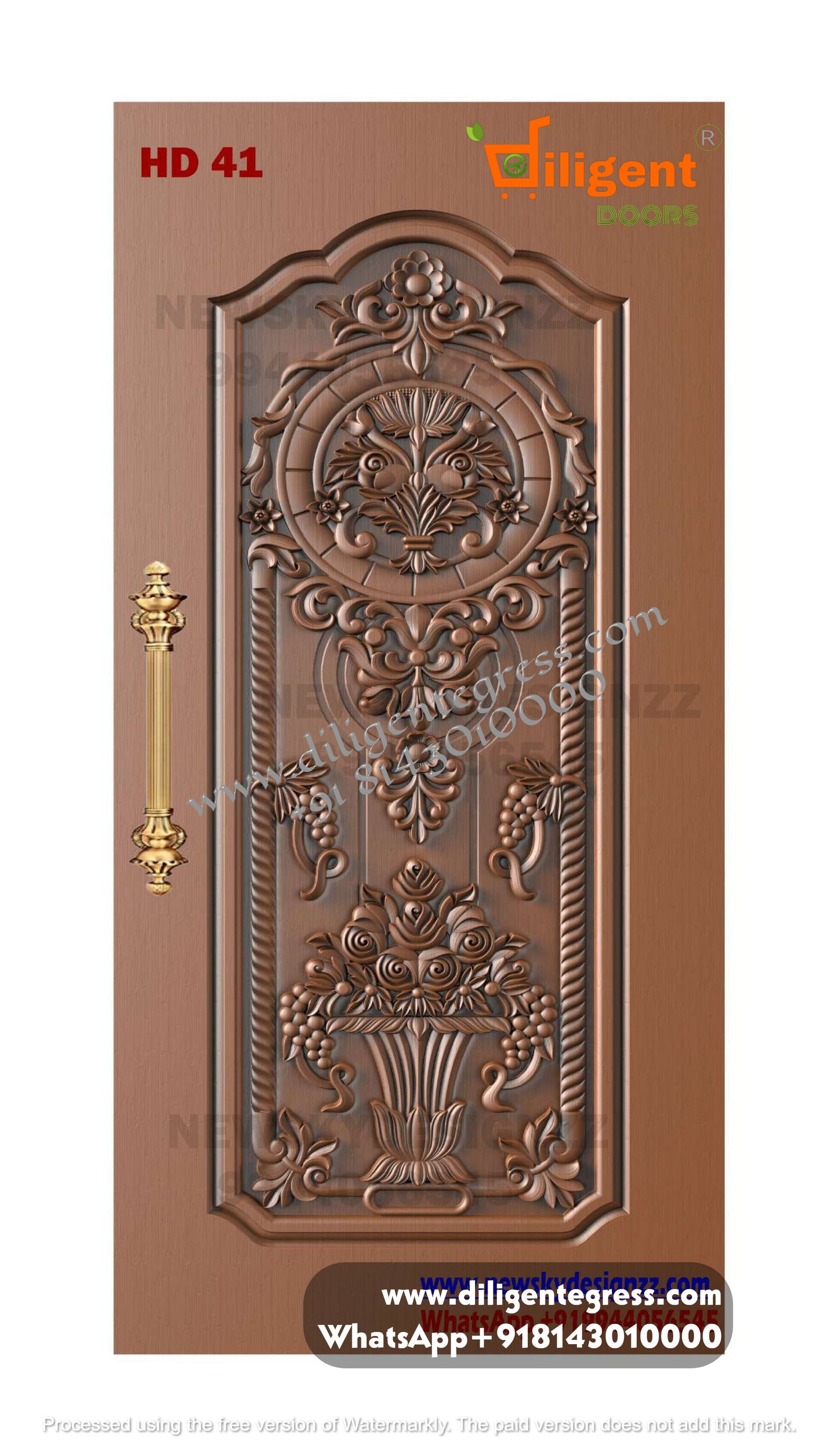 DEPL HD 41 Teakwood carving door