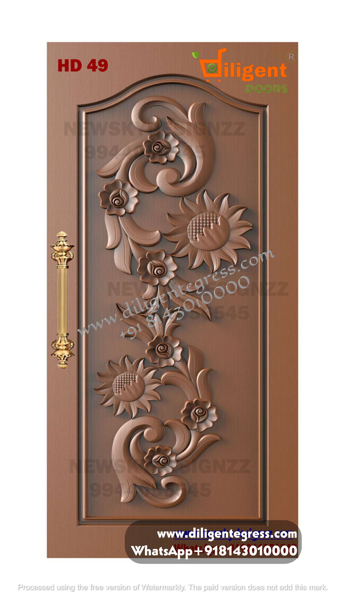 DEPL HD 49 Teakwood carving door