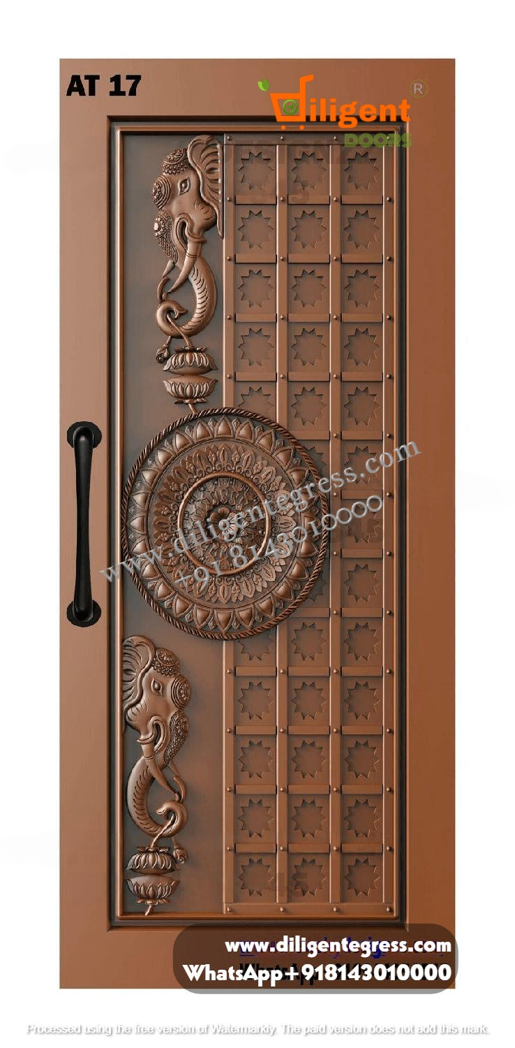 DEPL AT 17 Teakwood carving door