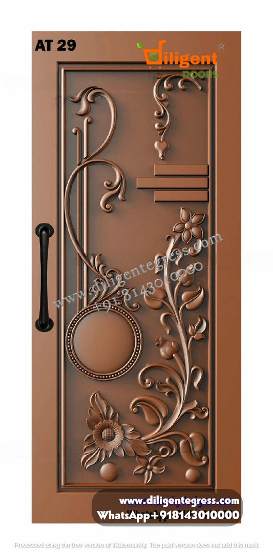 DEPL AT 29 Teakwood carving door