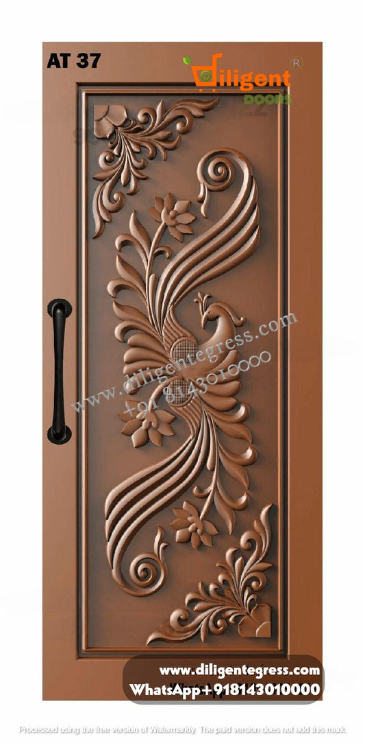 DEPL AT 37 Teakwood carving door