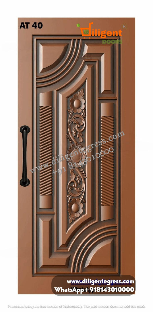 DEPL AT 40 Teakwood carving door