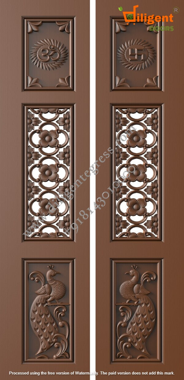 DEPL LDD 11 Teakwood carving door- Double