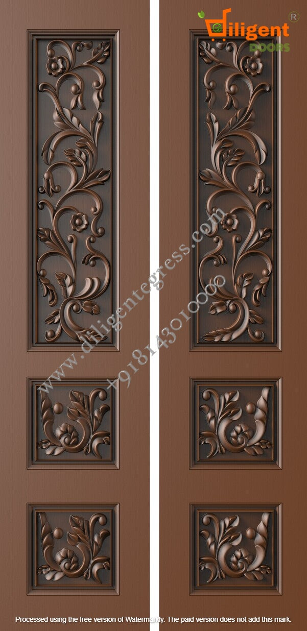 DEPL LDD 13 Teakwood carving door- Double