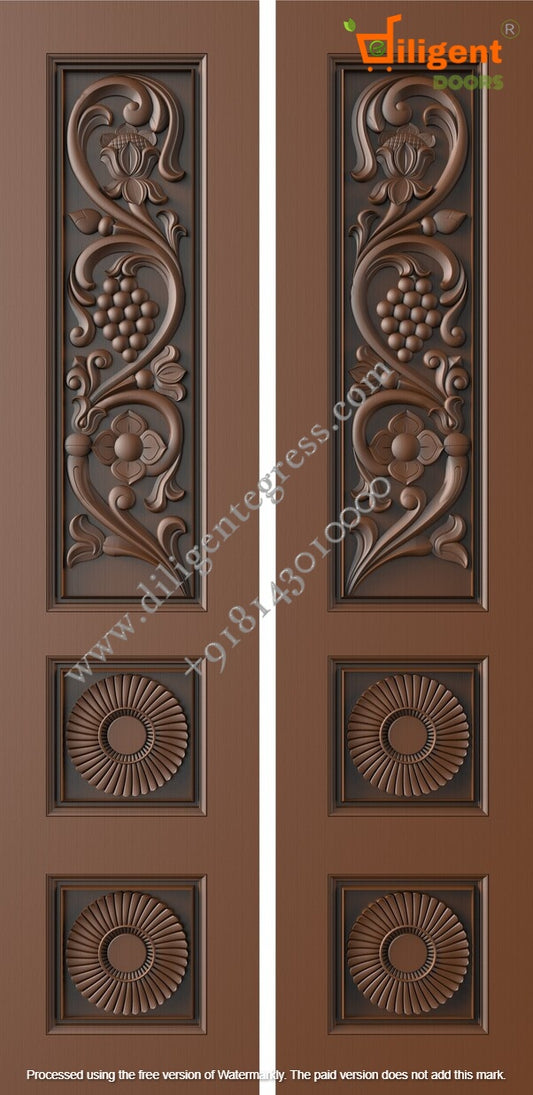 DEPL LDD 14 Teakwood carving door- Double