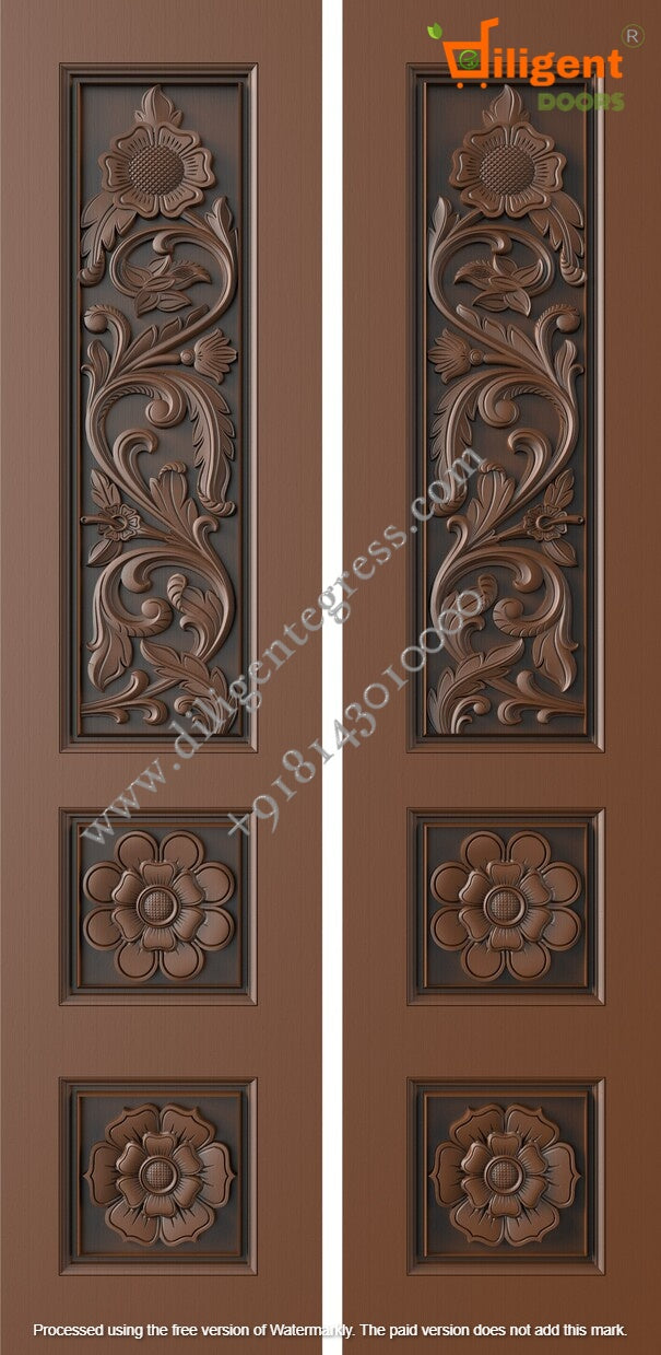 DEPL LDD 16 Teakwood carving door- Double