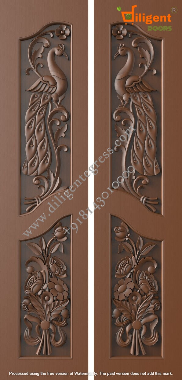 DEPL LDD 18 Teakwood carving door- Double