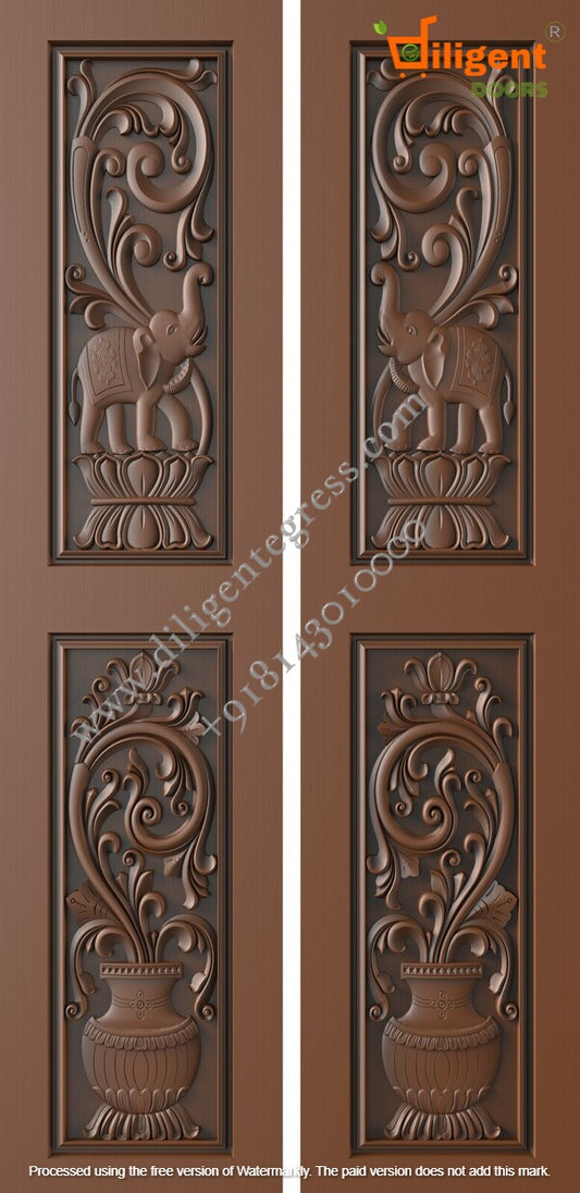 DEPL LDD 19 Teakwood carving door- Double