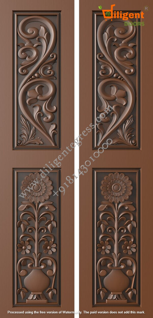 DEPL LDD 20 Teakwood carving door- Double