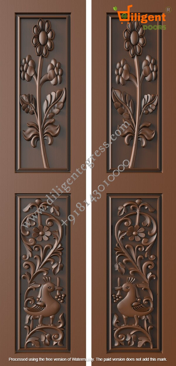 DEPL LDD 21 Teakwood carving door- Double