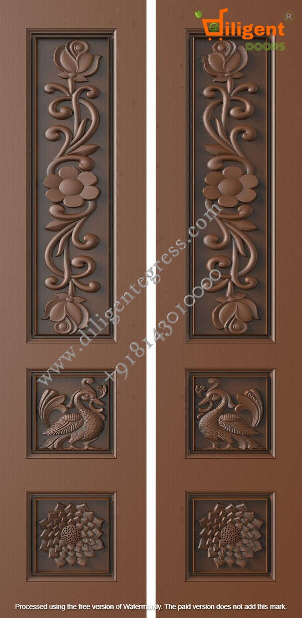 DEPL LDD 22 Teakwood carving door- Double