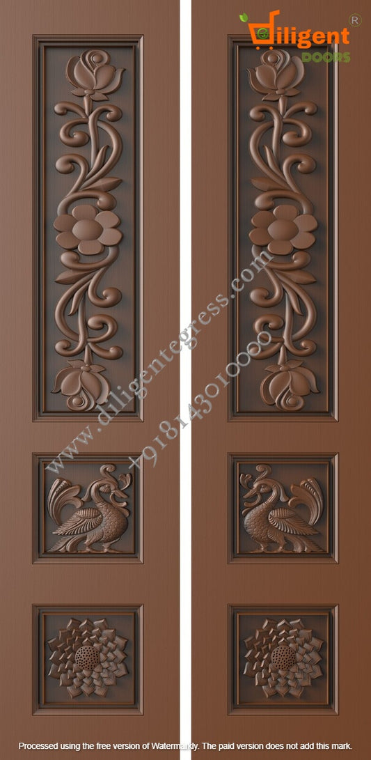 DEPL LDD 22 Teakwood carving door- Double