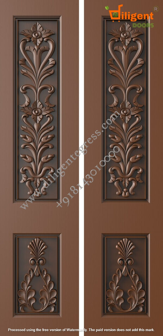 DEPL LDD 25 Teakwood carving door- Double