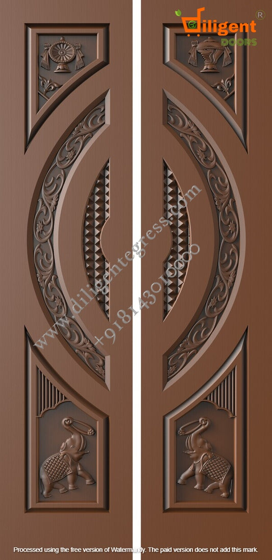 DEPL LDD 28 Teakwood carving door- Double