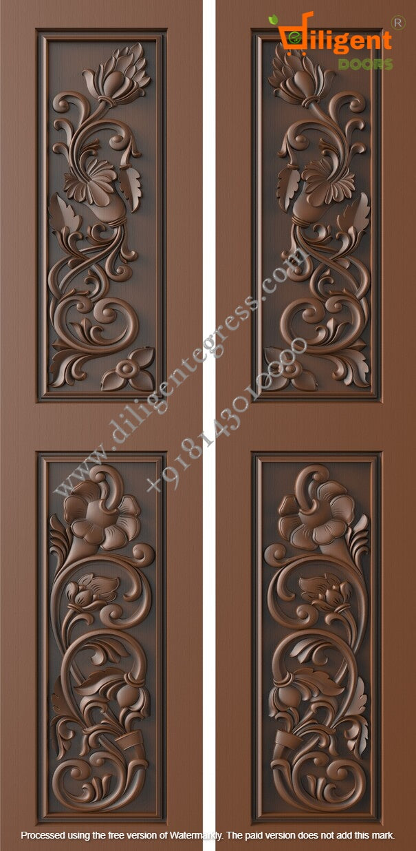 DEPL LDD 3 Teakwood carving door- Double