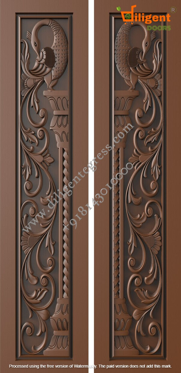 DEPL LDD 32 Teakwood carving door- Double