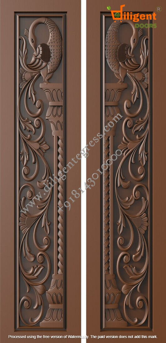 DEPL LDD 32 Teakwood carving door- Double