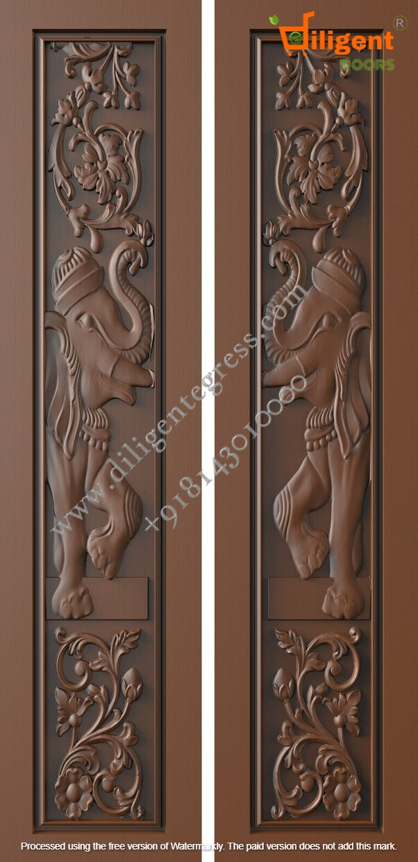 DEPL LDD 44 Teakwood carving door- Double