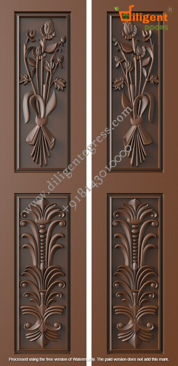 DEPL LDD 5 Teakwood carving door- Double