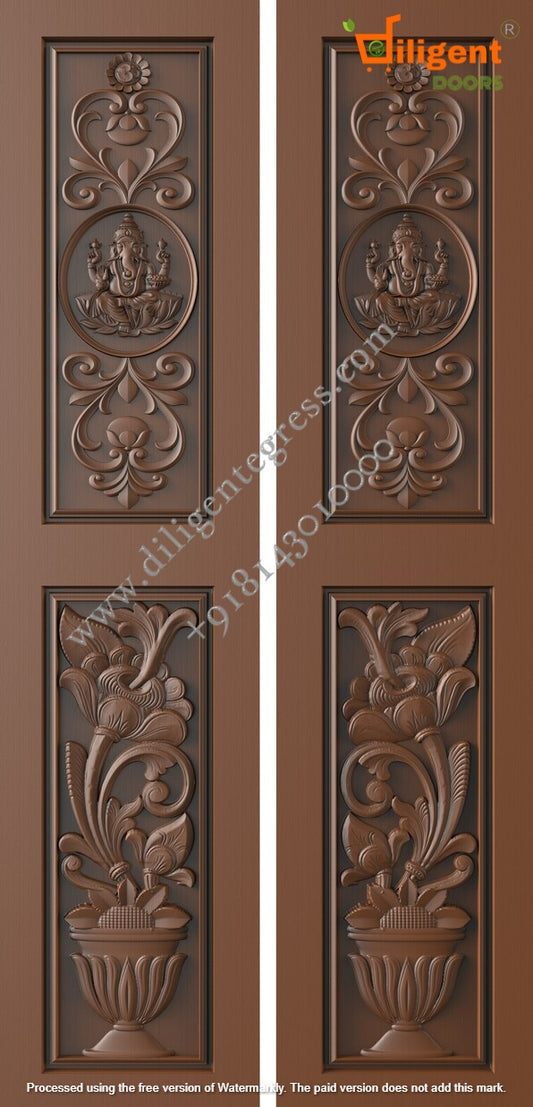 DEPL LDD 6 Teakwood carving door- Double