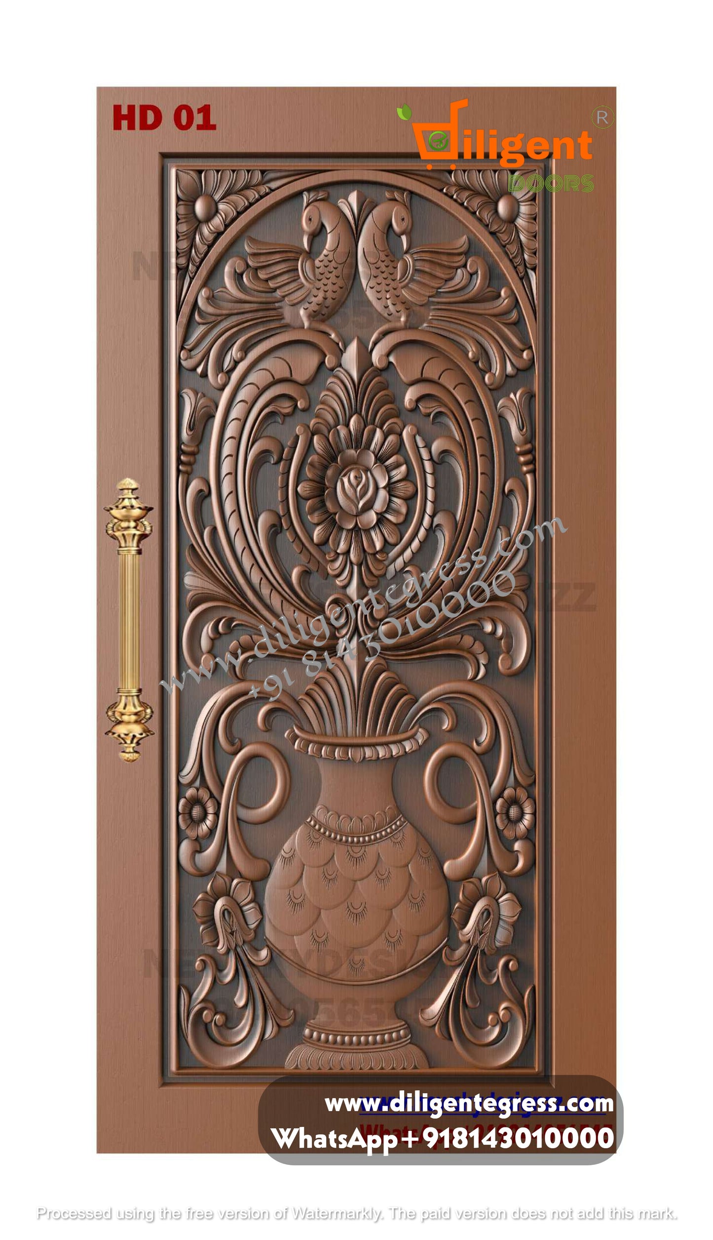 DEPL HD 01 Teakwood carving door