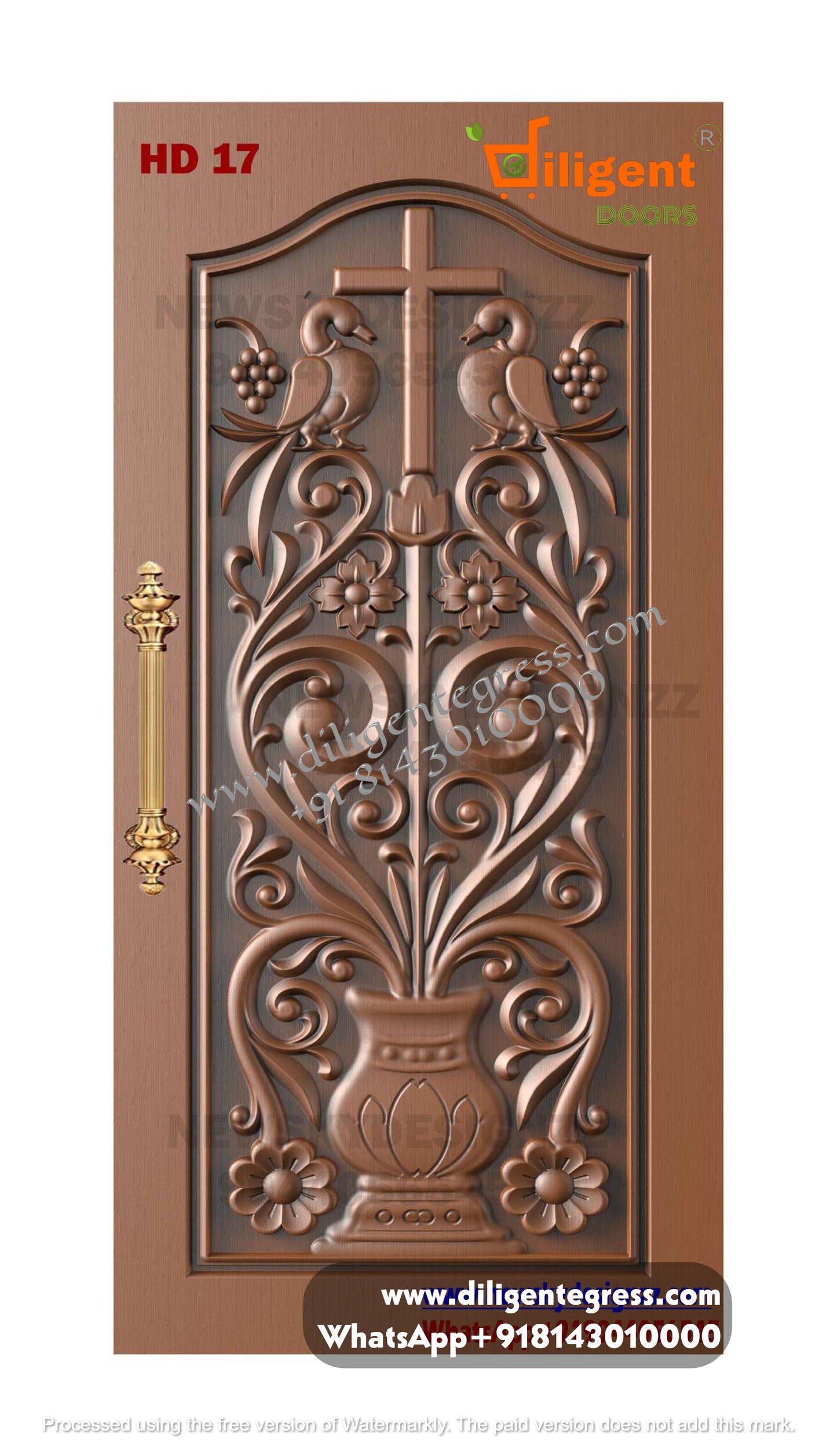 DEPL HD 17 Teakwood carving door