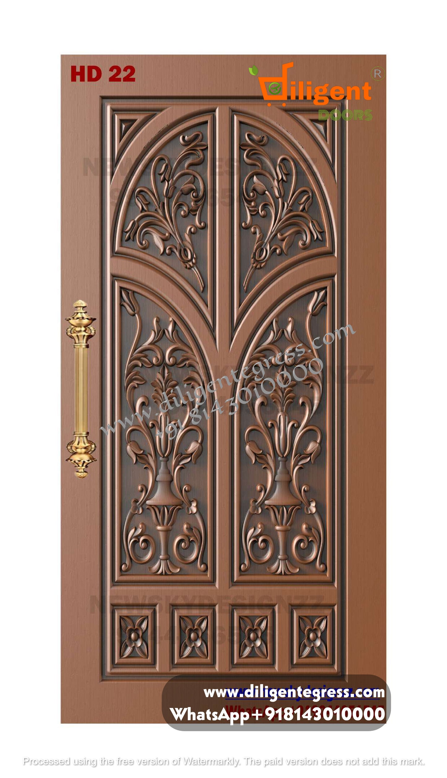 DEPL HD 22 Teakwood carving door