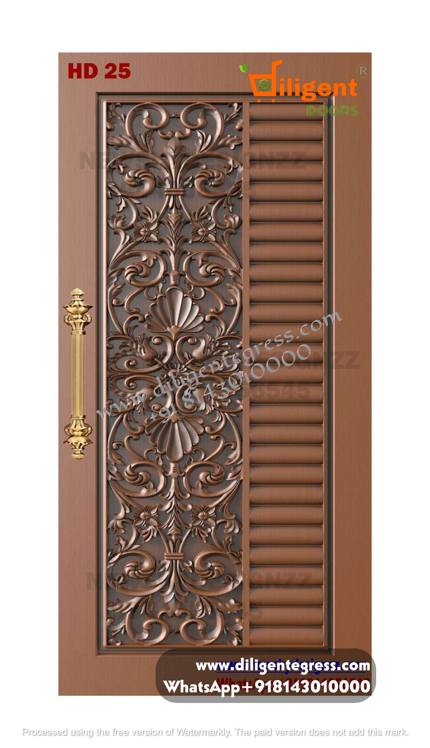 DEPL HD 25 Teakwood carving door