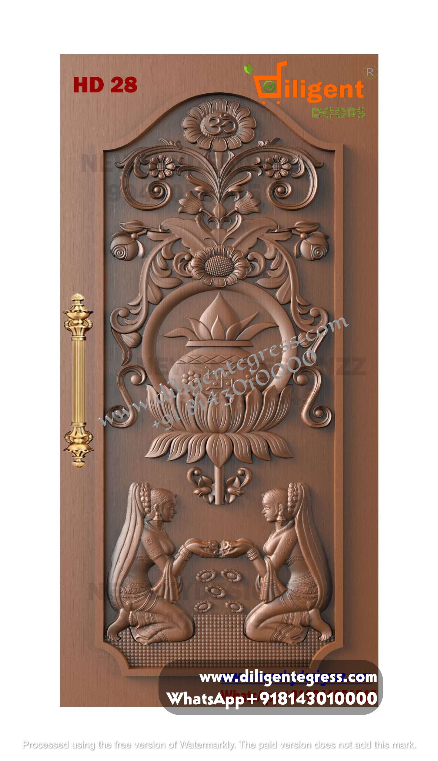 DEPL HD 28 Teakwood carving door