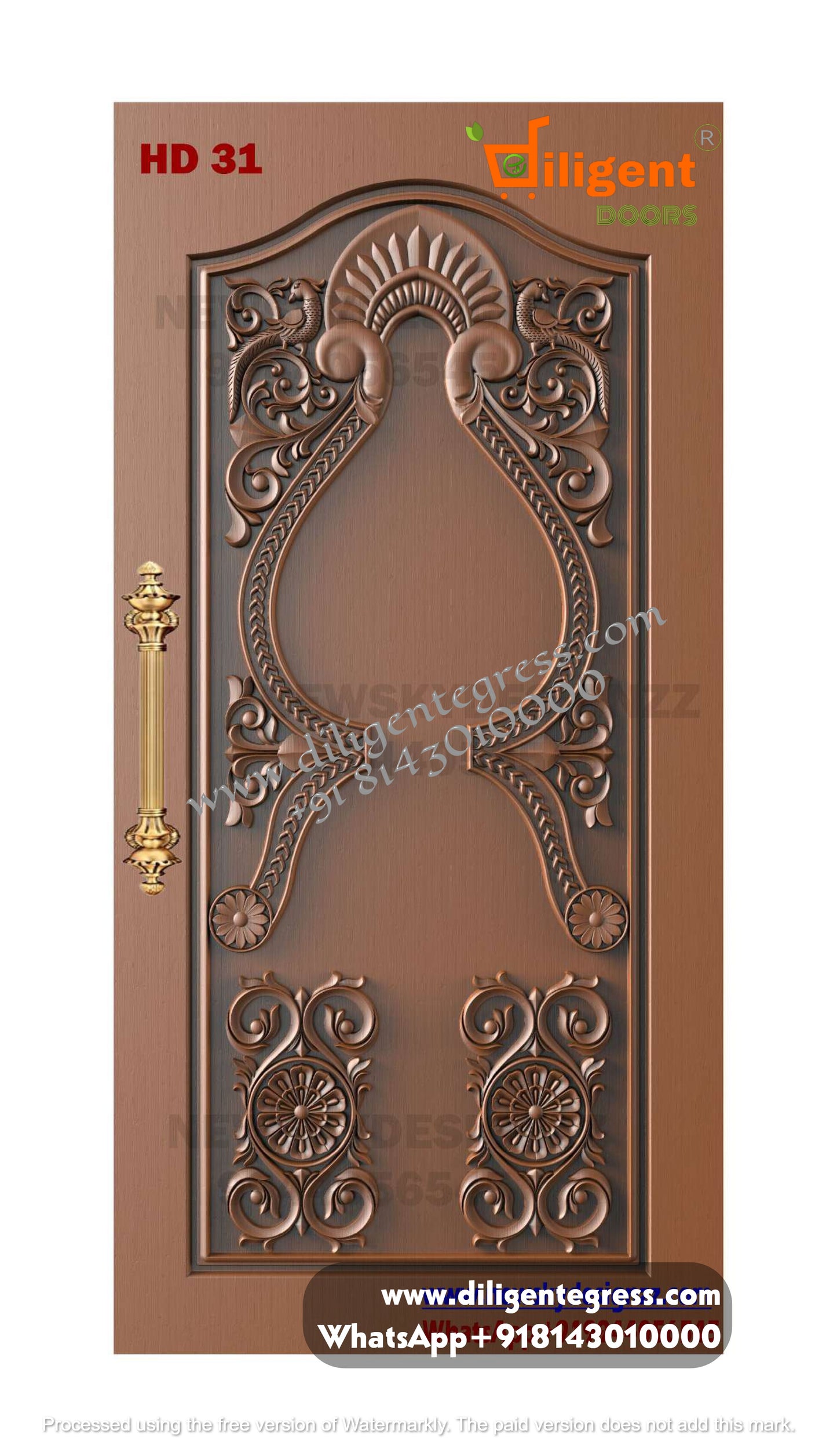 DEPL HD 31 Teakwood carving door