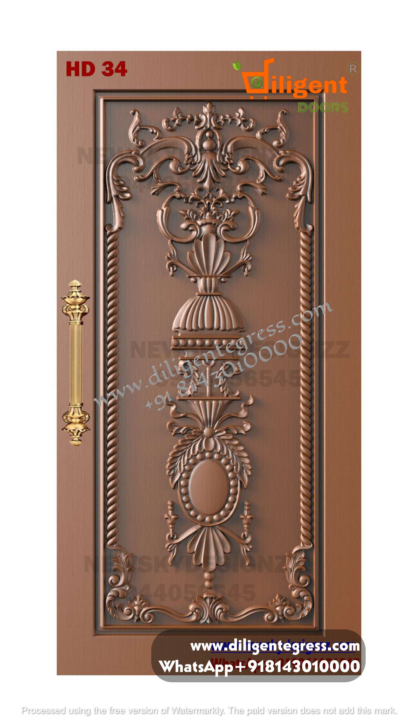 DEPL HD 34 Teakwood carving door