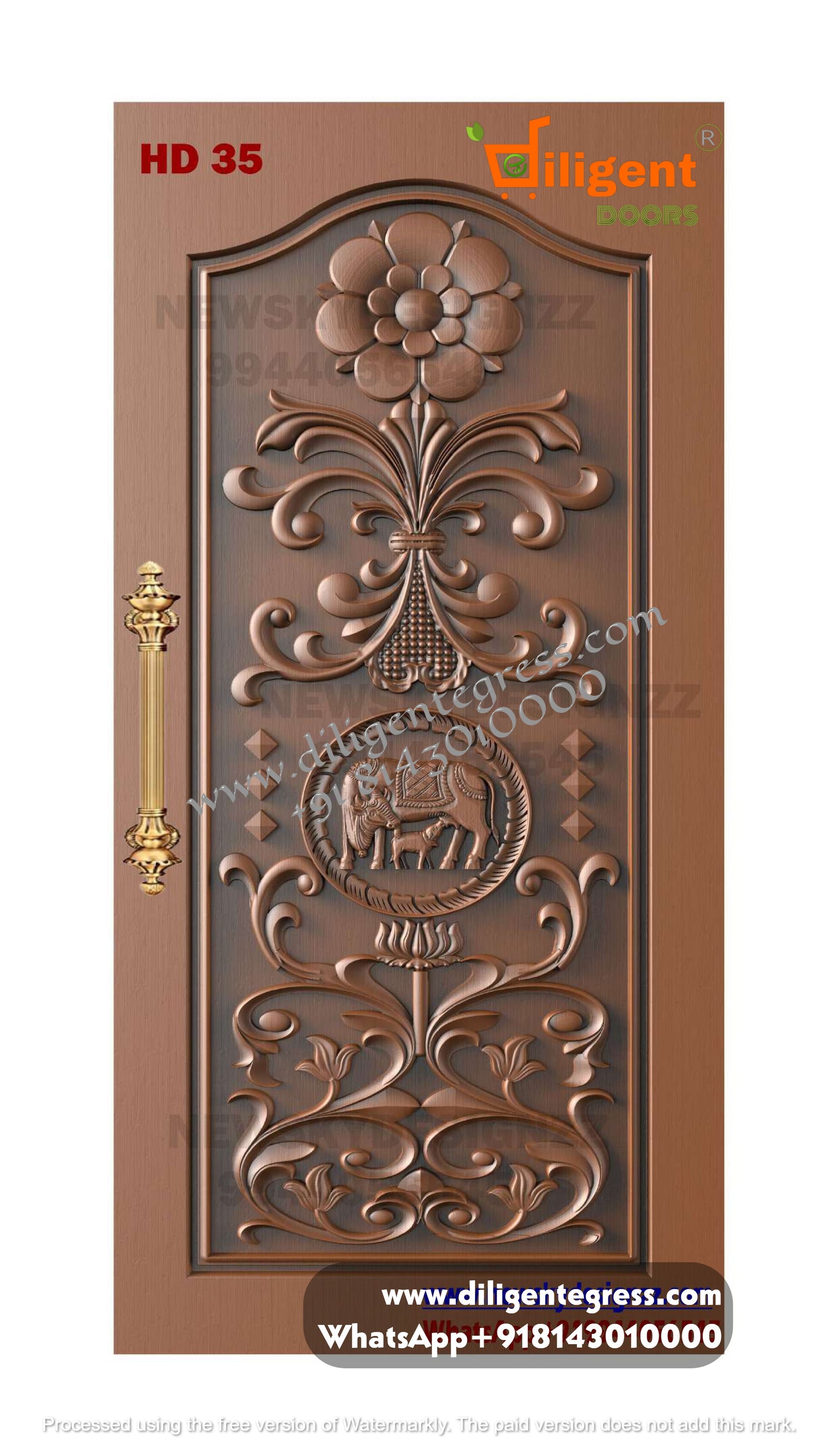 DEPL HD 35 Teakwood carving door