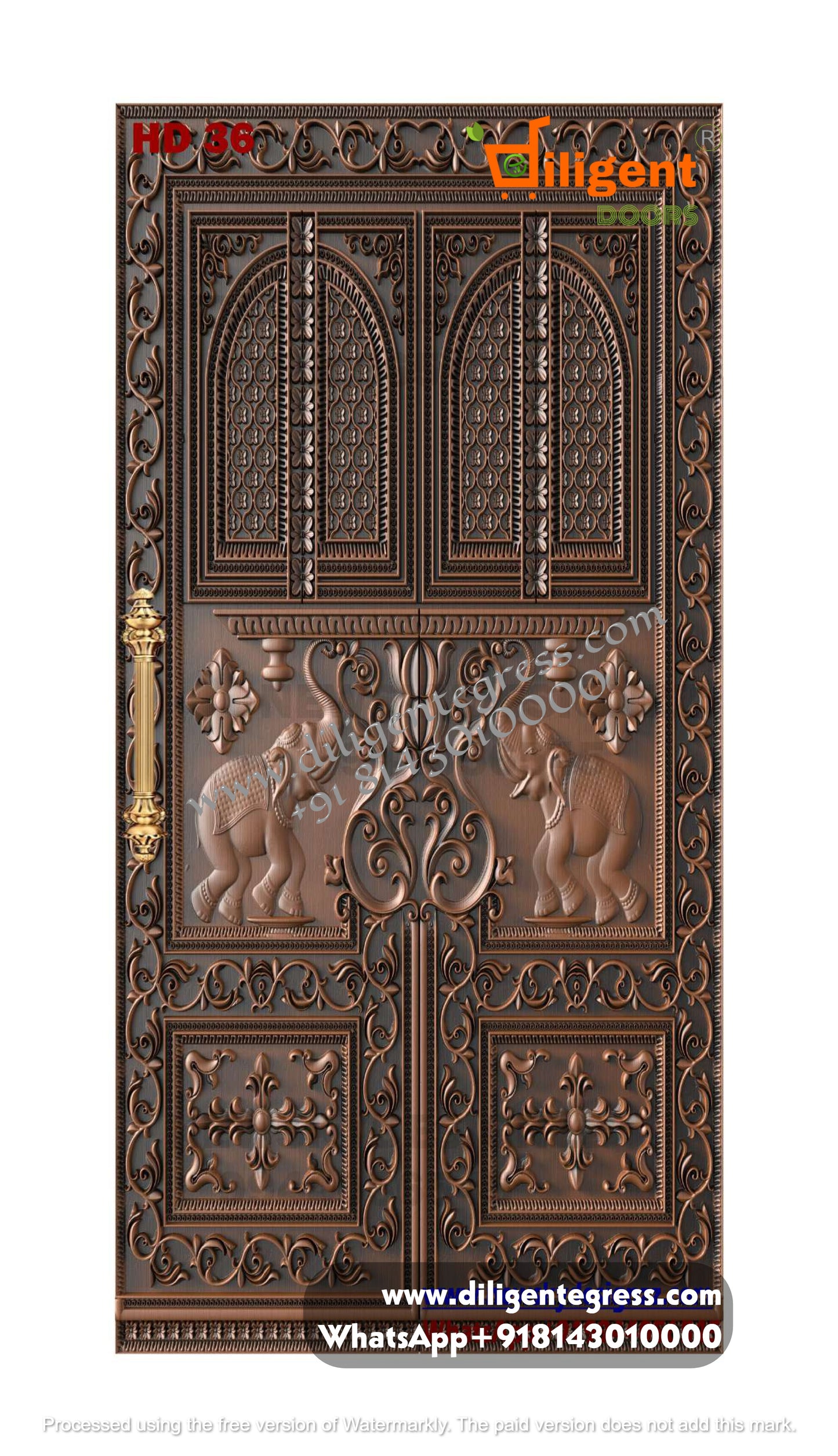 DEPL HD 36 Teakwood carving door