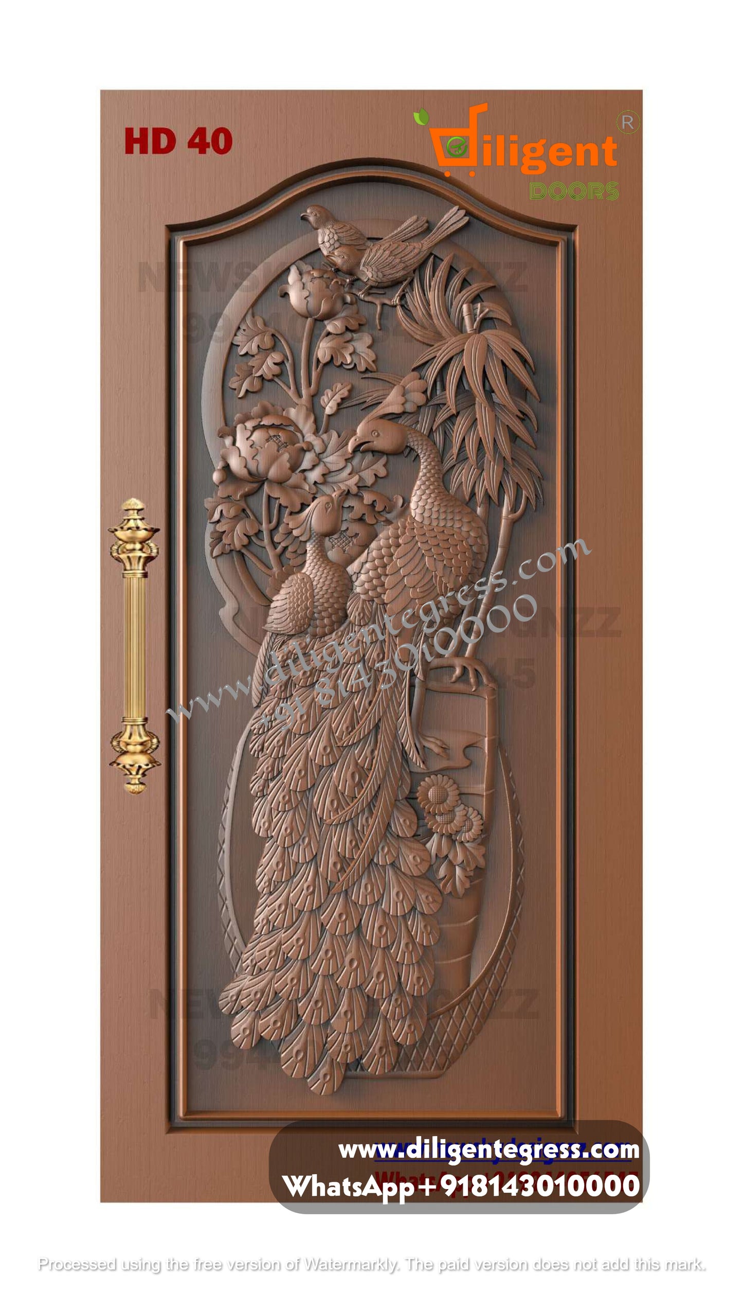 DEPL HD 40 Teakwood carving door