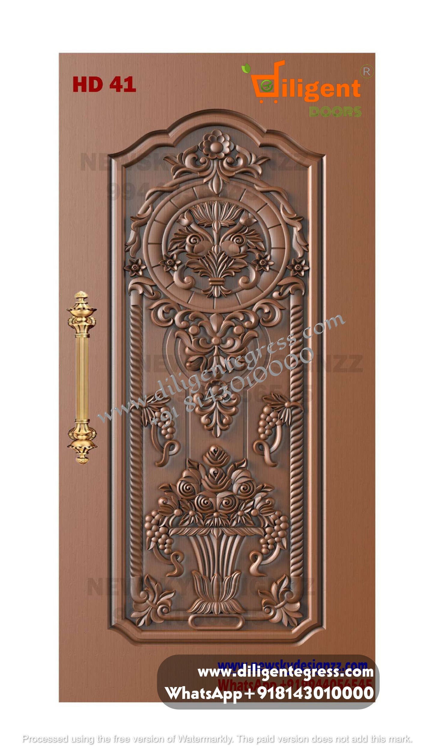 DEPL HD 41 Teakwood carving door