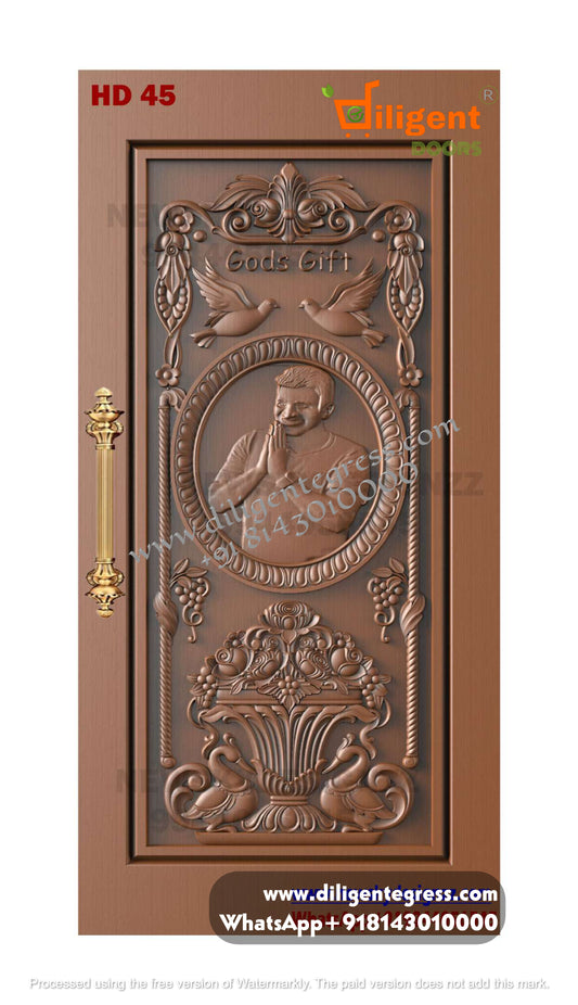 DEPL HD 45 Teakwood carving door