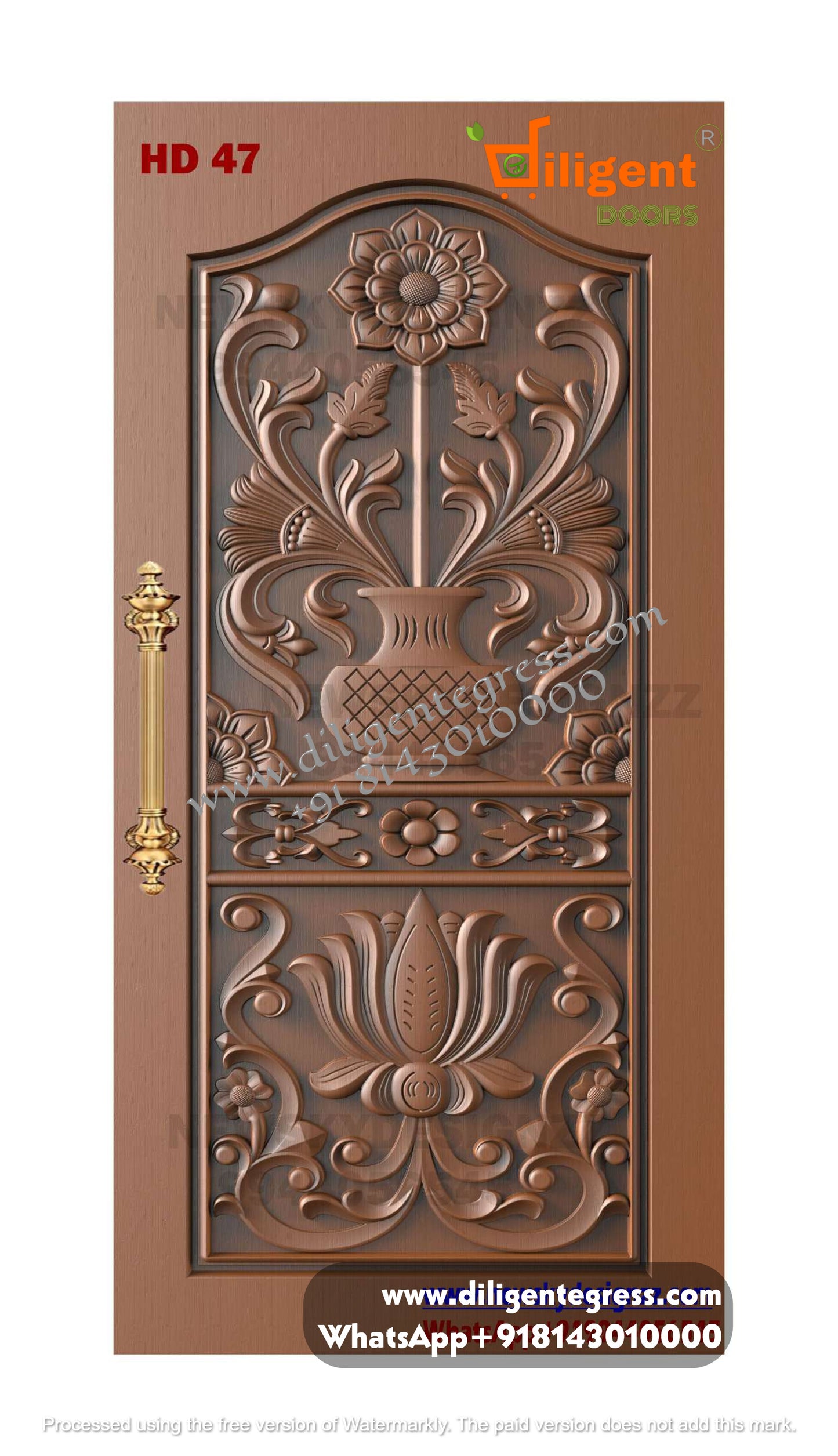 DEPL HD 47 Teakwood carving door