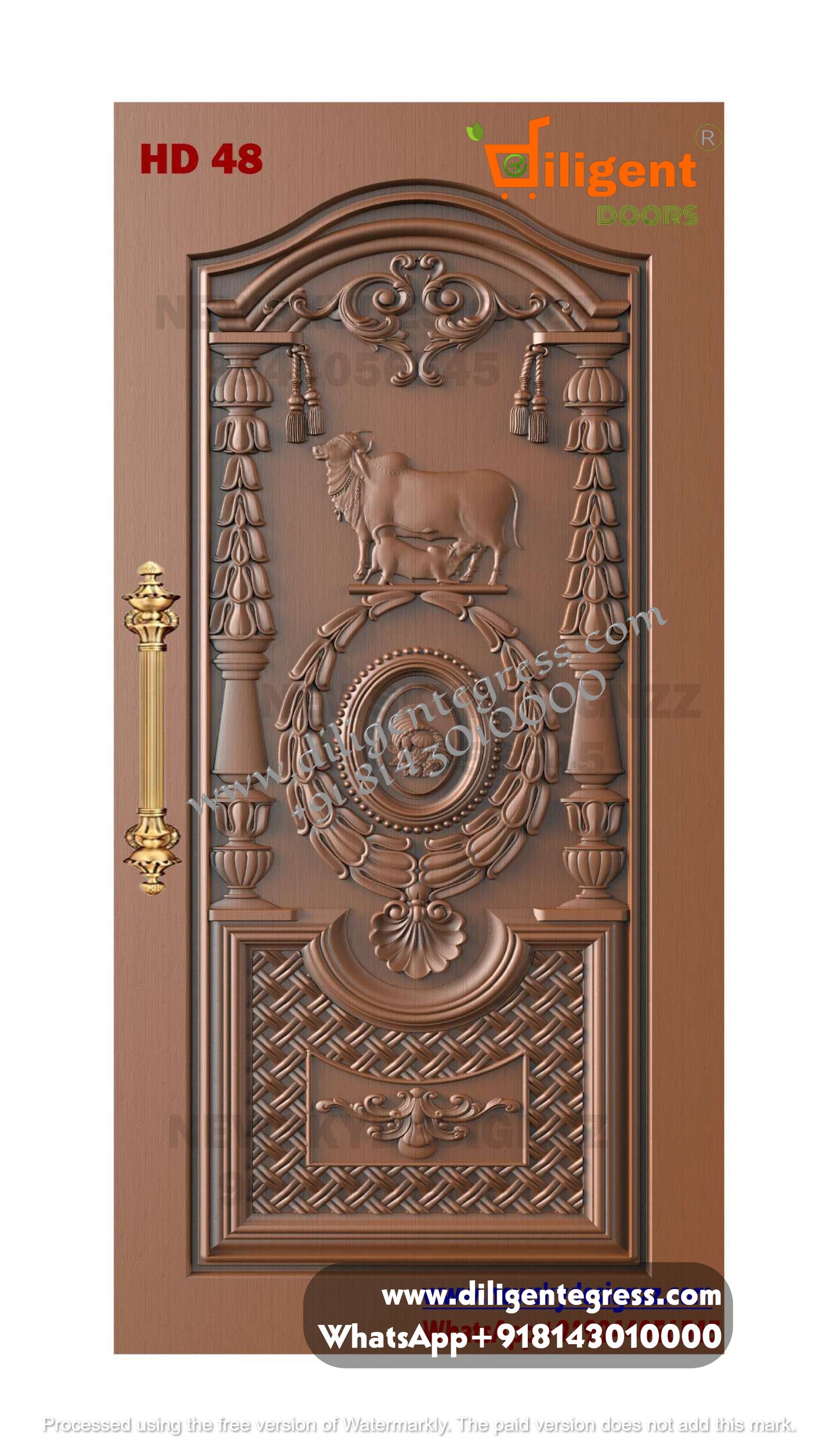 DEPL HD 48 Teakwood carving door