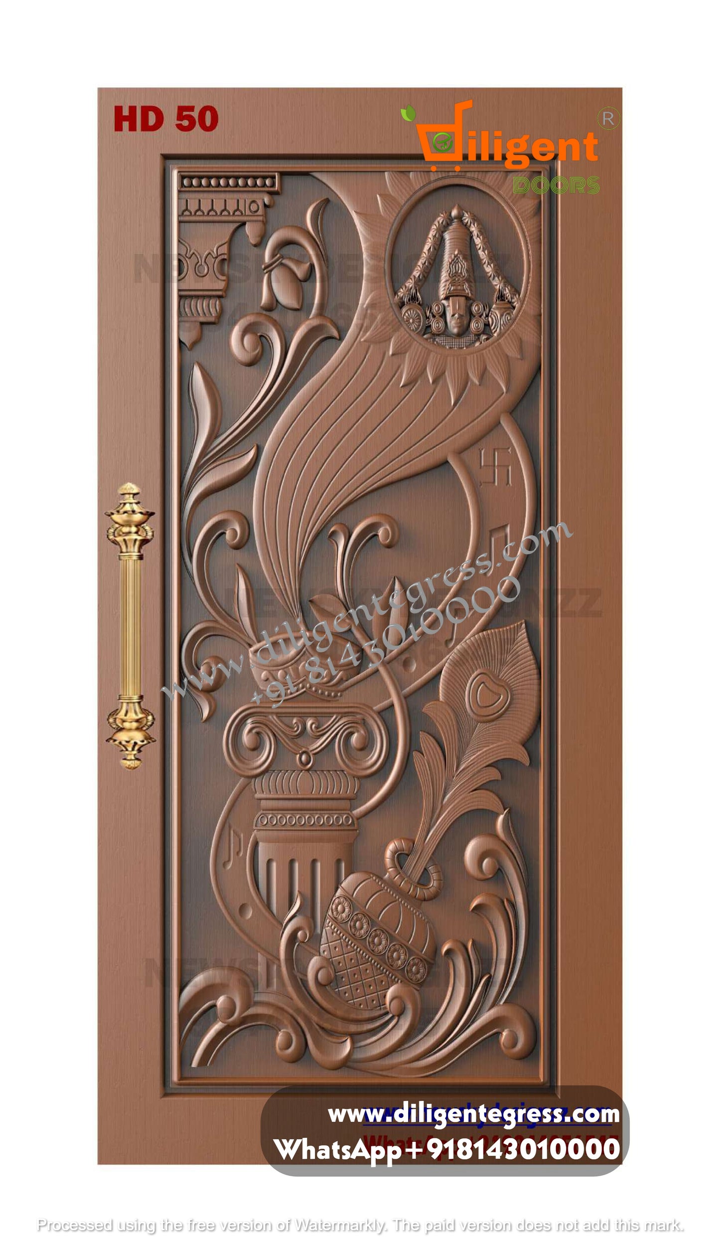 DEPL HD 50 Teakwood carving door