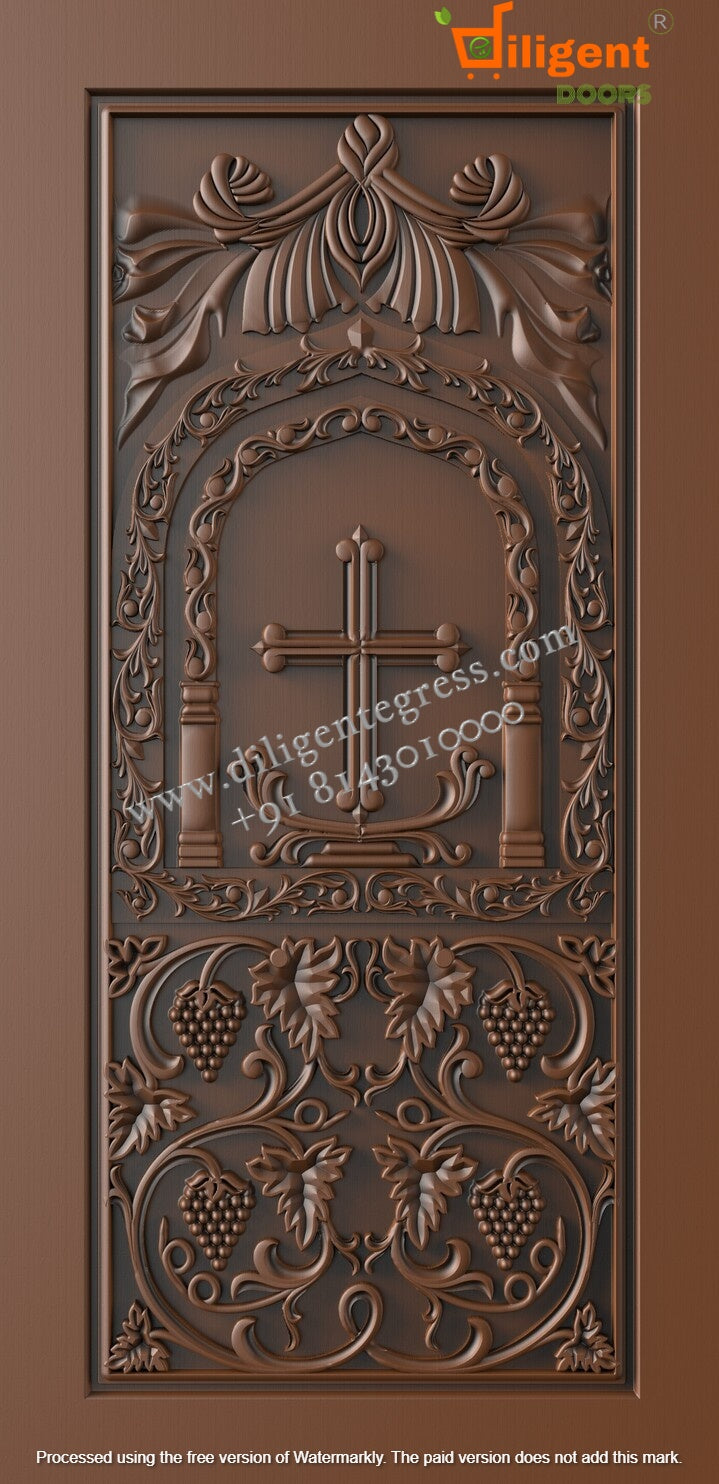 DEPL NF 17 Teakwood carving door