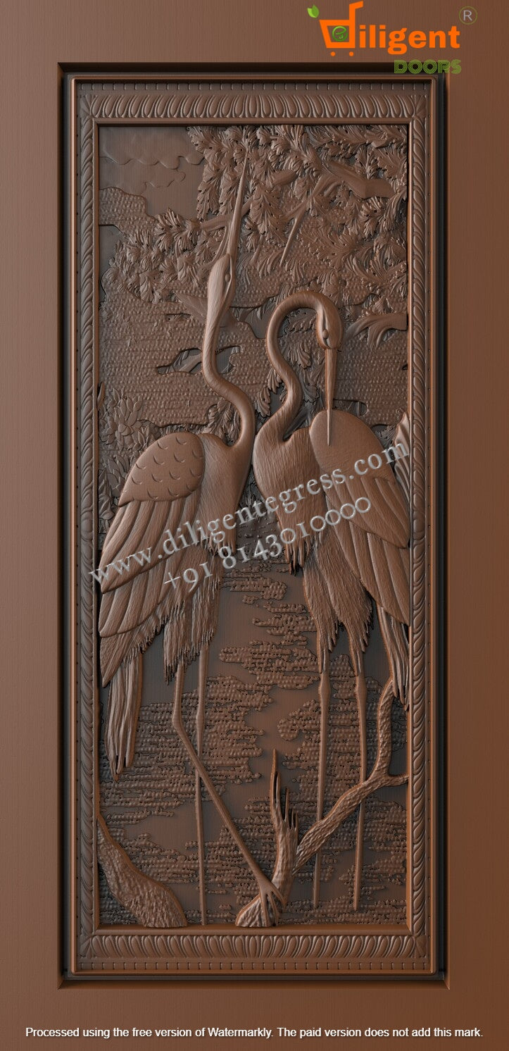 DEPL NF 19 Teakwood carving door