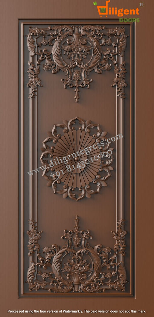 DEPL NF 21 Teakwood carving door