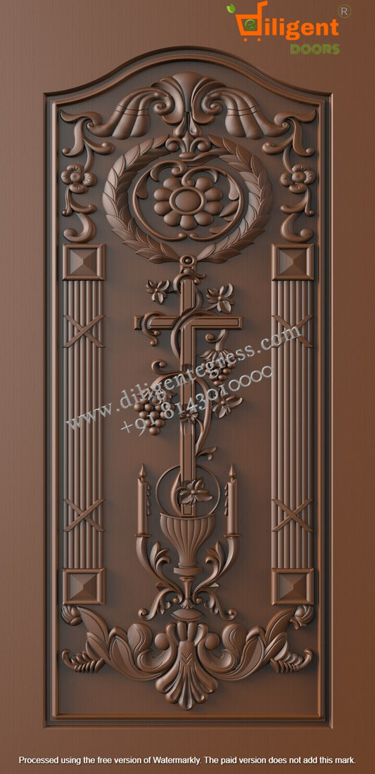 DEPL NF 22 Teakwood carving door