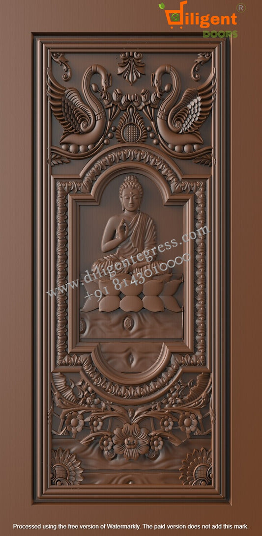 DEPL NF 23 Teakwood carving door