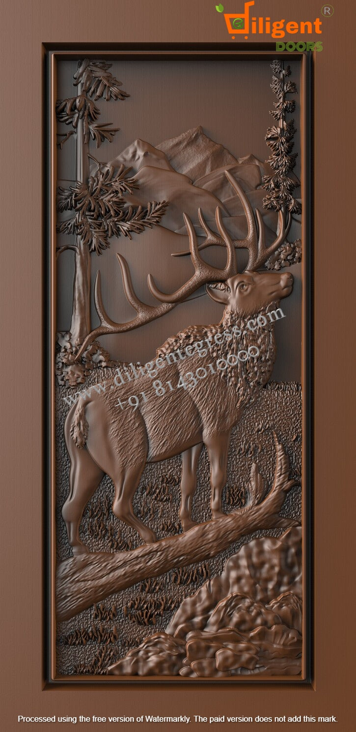 DEPL NF 24 Teakwood carving door