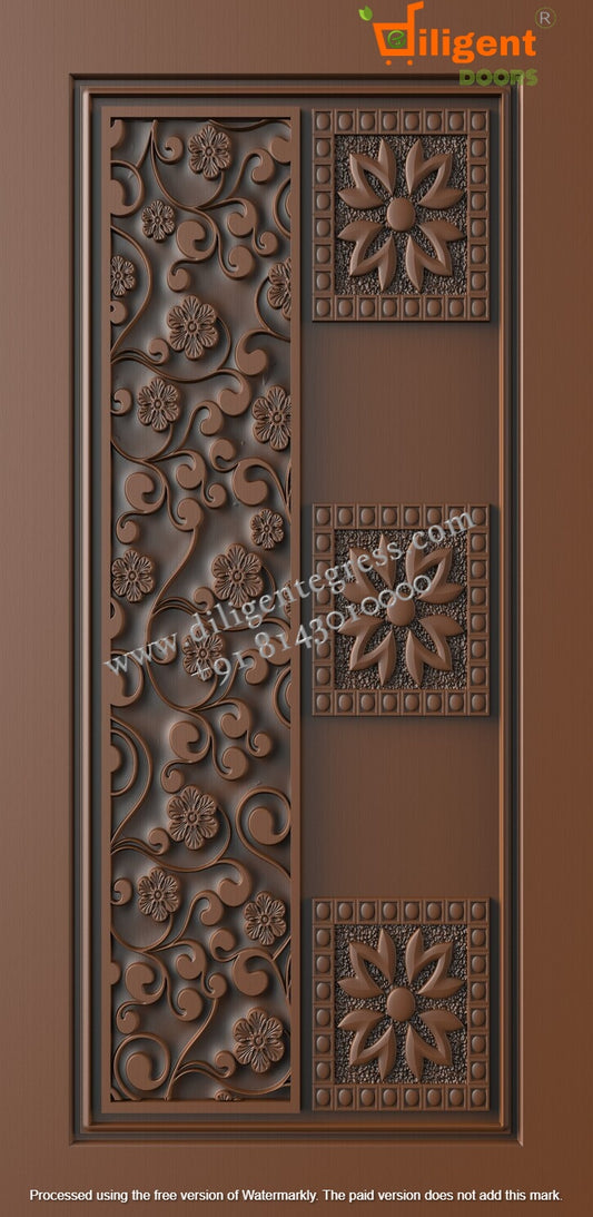 DEPL NF 34 Teakwood carving door