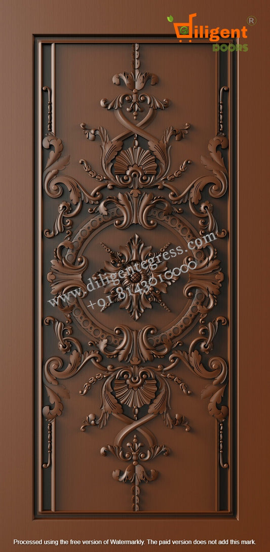 DEPL PM 116 Teakwood carving door