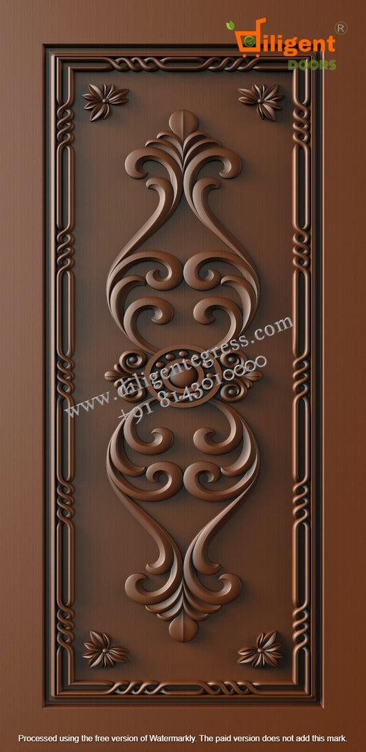 DEPL PM 126 Teakwood carving door