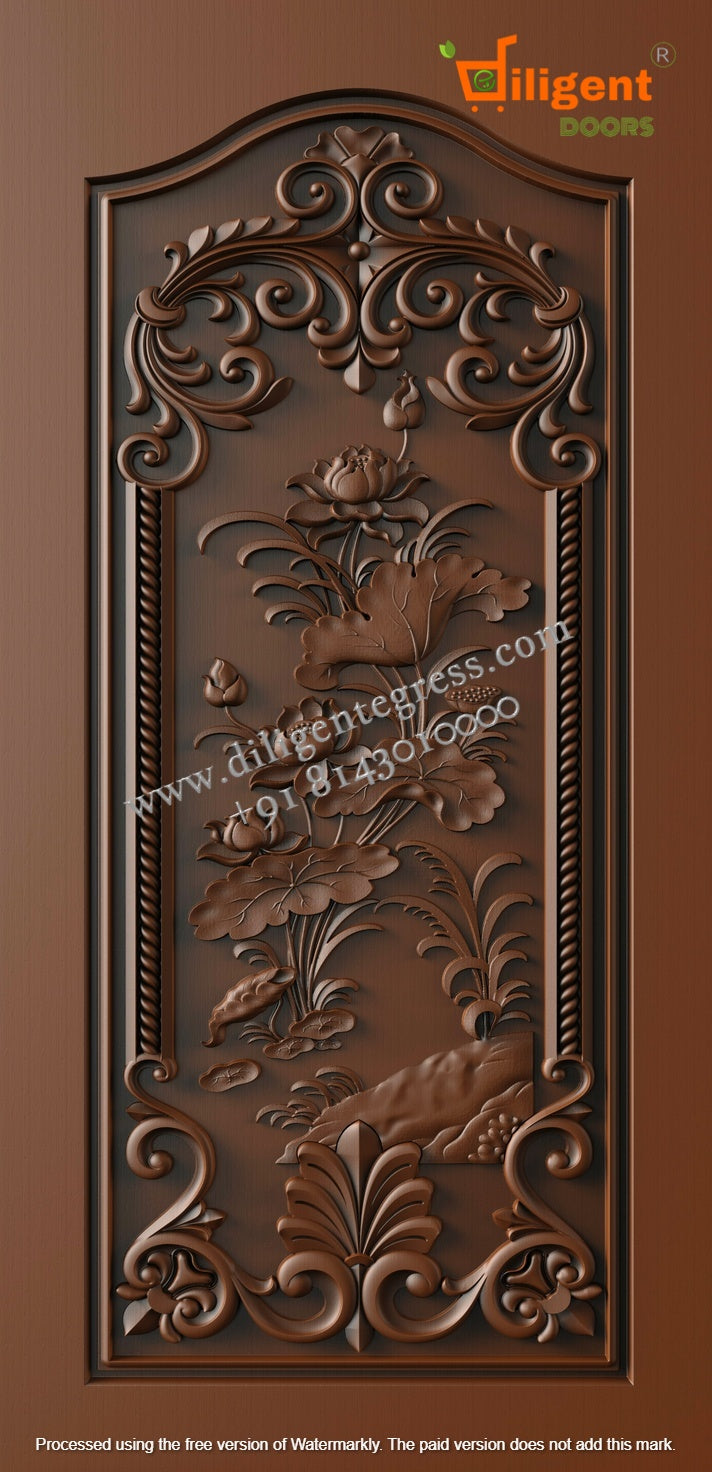 DEPL PM 127 Teakwood carving door